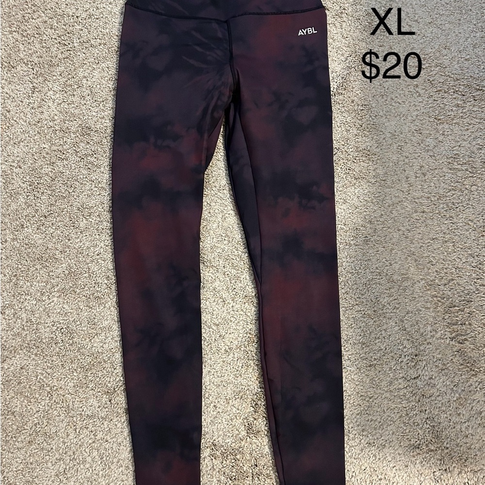 AYBL Black and Red Leggings